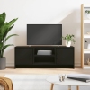 vidaXL Mueble de TV madera de ingeniería negro 102x30x37,5 cm