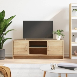 Mueble de TV madera de ingeniería roble Sonoma 102x30x37,5 cm