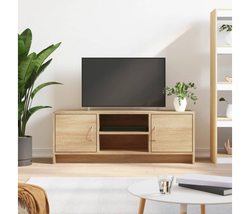 vidaXL Mueble de TV madera de ingeniería roble Sonoma 102x30x37,5 cm