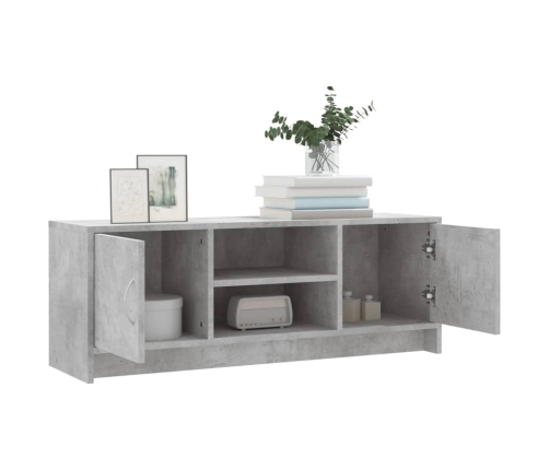 Mueble de TV madera de ingeniería gris hormigón 102x30x37,5 cm