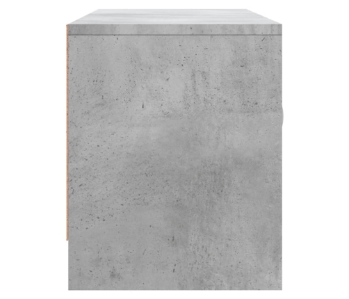 Mueble de TV madera de ingeniería gris hormigón 102x30x37,5 cm