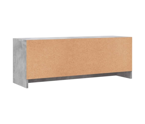 Mueble de TV madera de ingeniería gris hormigón 102x30x37,5 cm