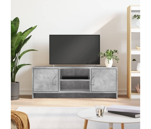 Mueble de TV madera de ingeniería gris hormigón 102x30x37,5 cm