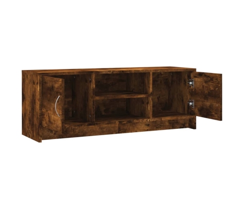 vidaXL Mueble de TV madera de ingeniería roble ahumado 102x30x37,5 cm