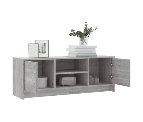 vidaXL Mueble para TV madera de ingeniería gris Sonoma 102x30x37,5 cm