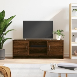 Mueble para TV madera de ingeniería roble marrón 102x30x37,5 cm
