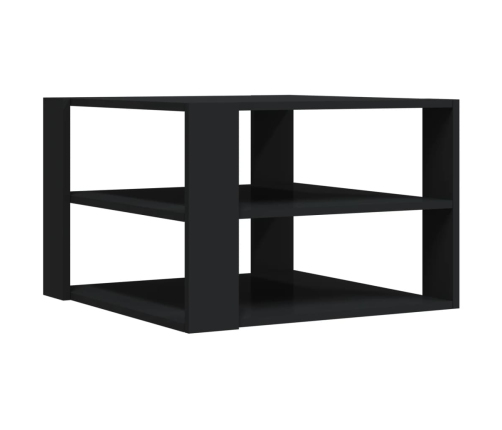 Mesa de centro madera de ingeniería negro 59,5x59,5x40 cm