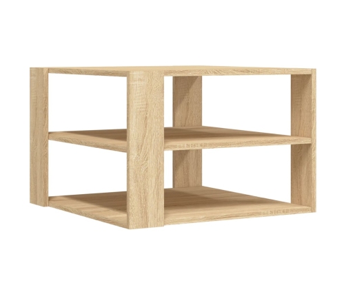 vidaXL Mesa de centro madera de ingeniería roble Sonoma 59,5x59,5x40cm