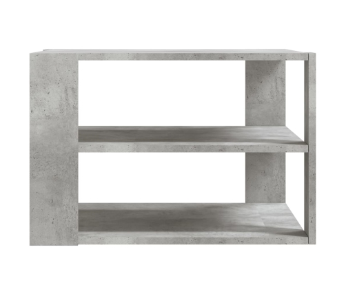 vidaXL Mesa de centro madera ingeniería gris hormigón 59,5x59,5x40 cm