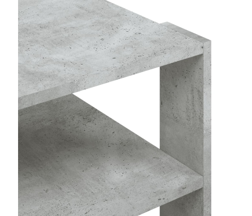 Mesa de centro madera ingeniería gris hormigón 59,5x59,5x40 cm