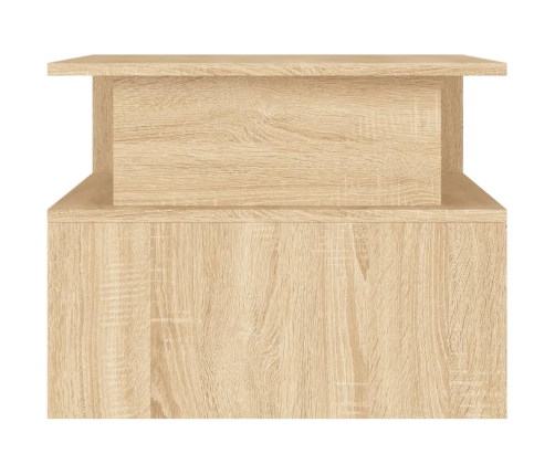 vidaXL Mesa de centro madera de ingeniería roble Sonoma 90x55x42,5 cm