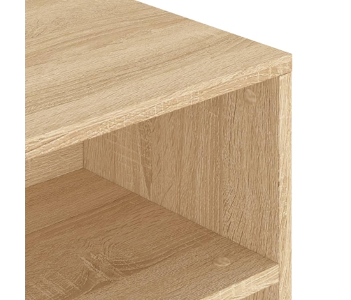 vidaXL Mesa de centro madera de ingeniería roble Sonoma 90x55x42,5 cm