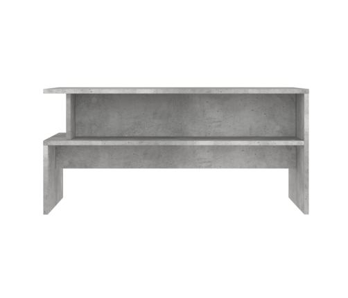 Mesa de centro madera de ingeniería gris hormigón 90x55x42,5 cm