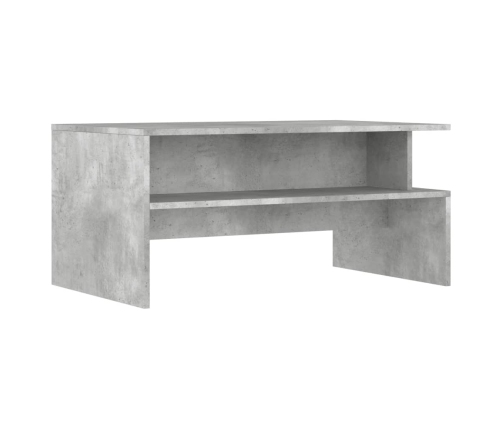 Mesa de centro madera de ingeniería gris hormigón 90x55x42,5 cm