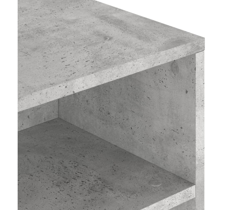 Mesa de centro madera de ingeniería gris hormigón 90x55x42,5 cm