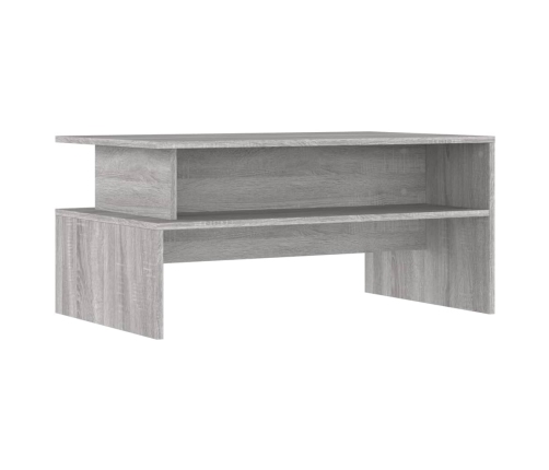 Mesa de centro madera de ingeniería gris Sonoma 90x55x42,5 cm