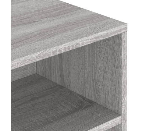 Mesa de centro madera de ingeniería gris Sonoma 90x55x42,5 cm