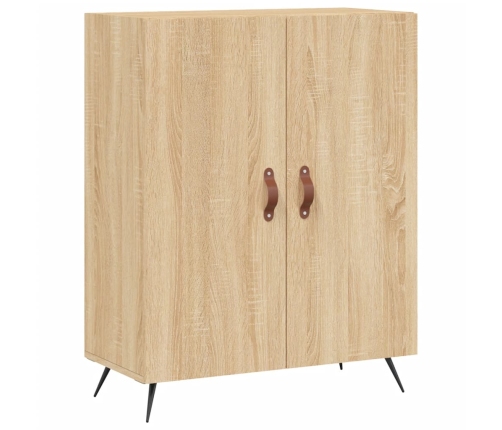 Aparador alto madera contrachapada color roble 69,5x34x180 cm