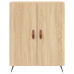 Aparador alto madera contrachapada color roble 69,5x34x180 cm