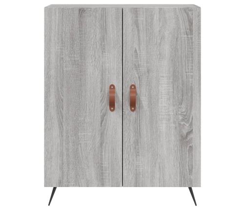 Aparador alto madera contrachapada gris sonoma 69,5x34x180 cm