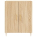 Aparador alto madera contrachapada color roble 69,5x34x180 cm