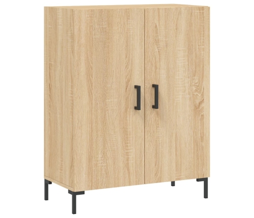 Aparador alto madera contrachapada color roble 69,5x34x180 cm