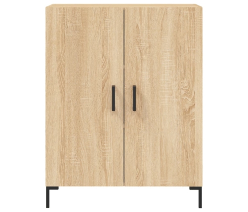 Aparador alto madera contrachapada color roble 69,5x34x180 cm