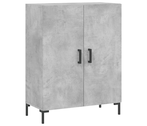 Aparador alto madera contrachapada gris hormigón 69,5x34x180 cm