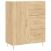 Aparador alto madera contrachapada color roble 69,5x34x180 cm