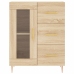 Aparador alto madera contrachapada color roble 69,5x34x180 cm