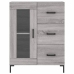 Aparador alto madera contrachapada gris sonoma 69,5x34x180 cm