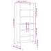 Aparador alto madera de ingeniería roble Sonoma 69,5x32,5x180cm