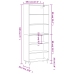 Aparador alto madera de ingeniería marrón roble 69,5x32,5x180cm