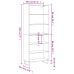 Aparador alto madera de ingeniería roble Sonoma 69,5x32,5x180cm