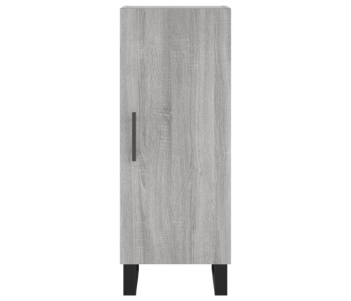 Aparador alto madera contrachapada gris Sonoma 34,5x34x180 cm