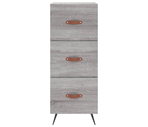 Aparador alto madera contrachapada gris Sonoma 34,5x34x180 cm