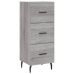 Aparador alto madera contrachapada gris Sonoma 34,5x34x180 cm