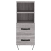 Aparador alto madera contrachapada gris Sonoma 34,5x34x180 cm