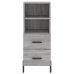 Aparador alto madera contrachapada gris Sonoma 34,5x34x180 cm