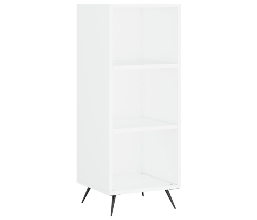 Aparador alto contrachapada blanco brillante 34,5x32,5x180 cm