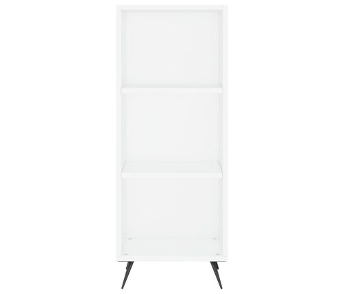 Aparador alto contrachapada blanco brillante 34,5x32,5x180 cm