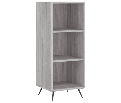 Aparador alto madera contrachapada gris Sonoma 34,5x32,5x180 cm