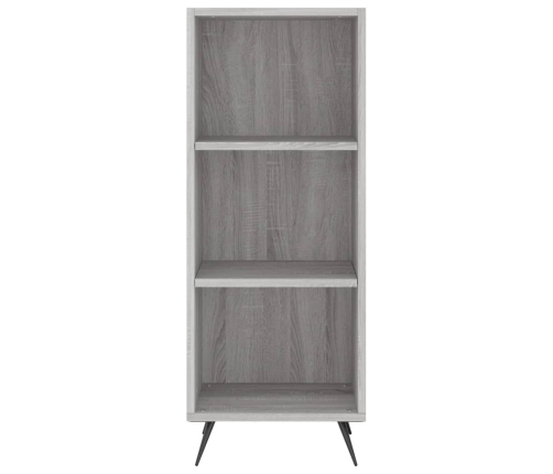 Aparador alto madera contrachapada gris Sonoma 34,5x32,5x180 cm