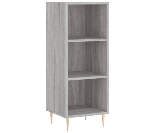 Aparador alto madera contrachapada gris Sonoma 34,5x32,5x180 cm