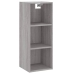 Aparador alto madera contrachapada gris Sonoma 34,5x32,5x180 cm