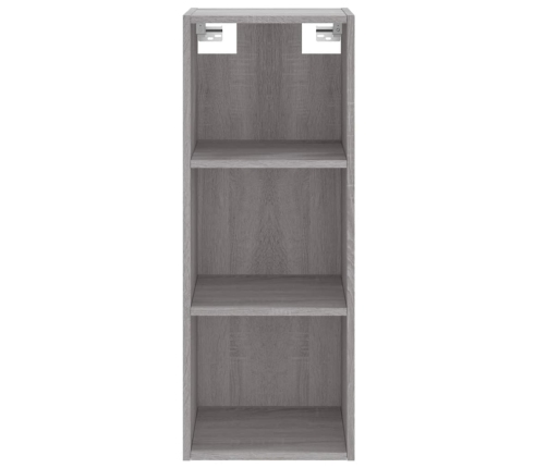 Aparador alto madera contrachapada gris Sonoma 34,5x32,5x180 cm