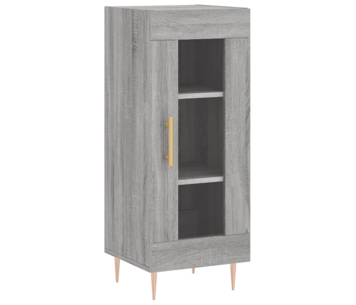 Aparador alto madera contrachapada gris Sonoma 34,5x34x180 cm