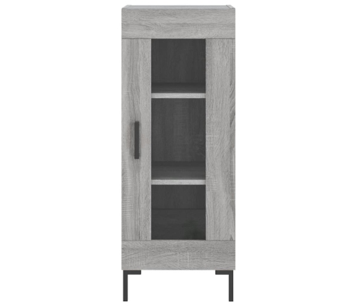 Aparador alto madera contrachapada gris Sonoma 34,5x34x180 cm