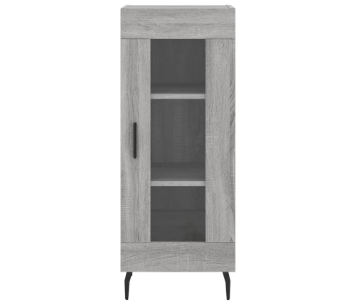 Aparador alto madera contrachapada gris Sonoma 34,5x34x180 cm