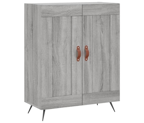 Aparador alto madera contrachapada gris sonoma 69,5x34x180 cm